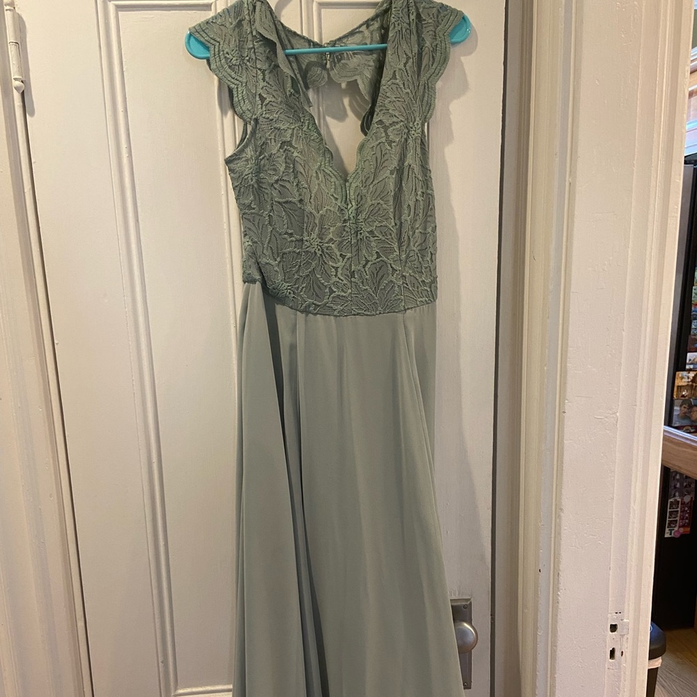 Womens Sage Green Bridesmaid Dress